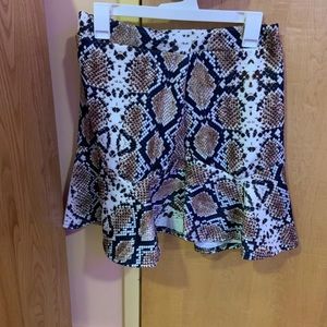 Snake skin skirt